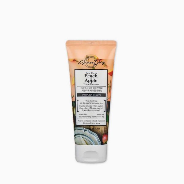 Grace Day Real Fresh Peach & Apple Foam Cleanser - 100ml