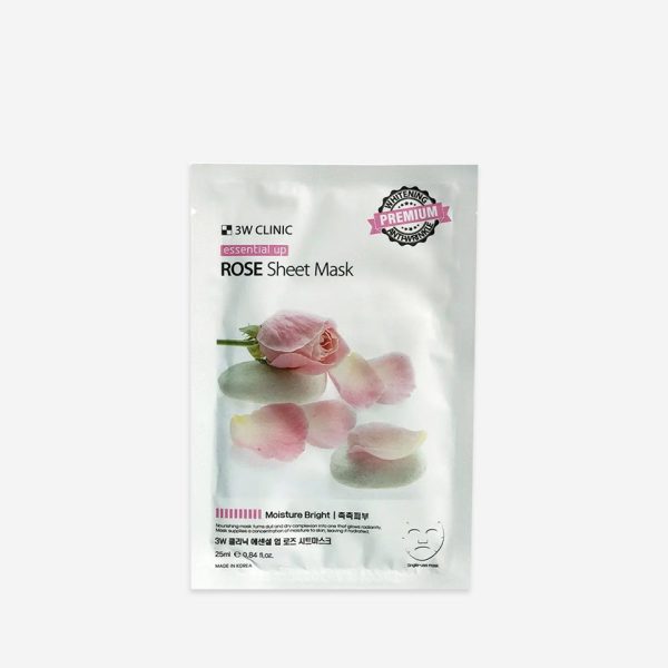 3W Clinic Essential Up Rose Sheet Mask - 25ml