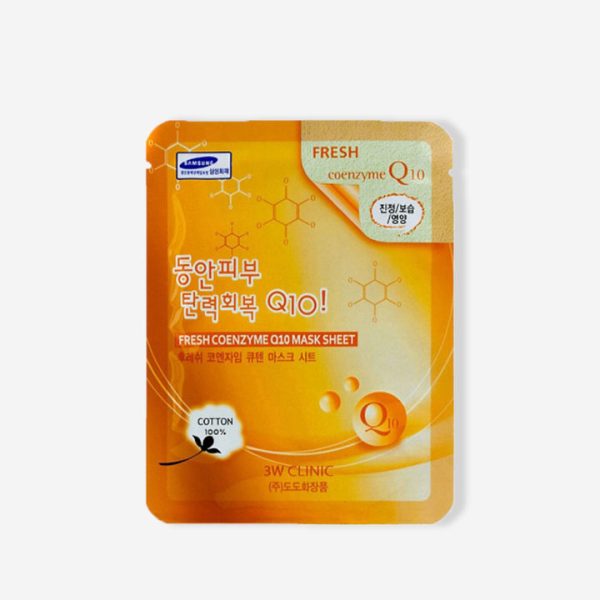 3w Clinic Fresh Coenzyme Q10 Mask Sheet - 23g