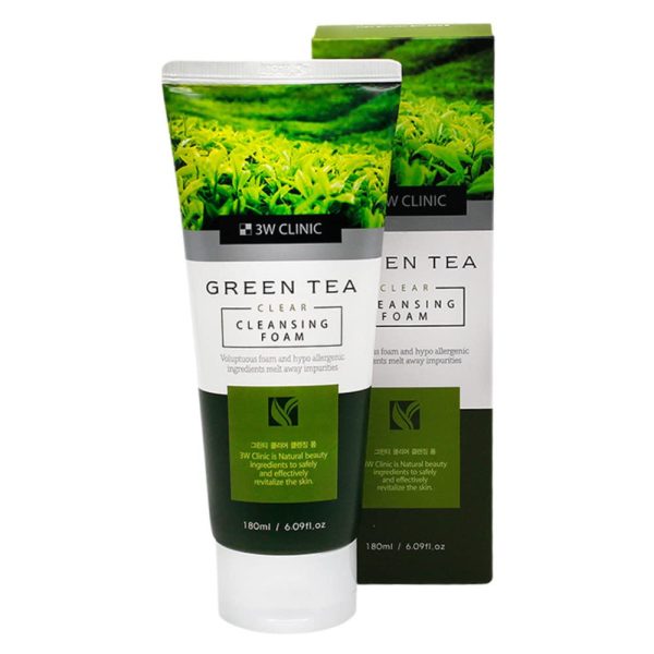 3w Clinic Green Tea Foam Cleansing - 180ml