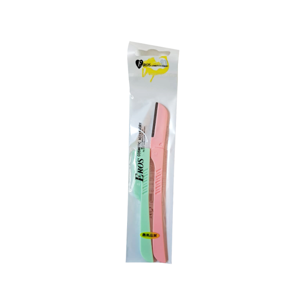 Eros Eyebrow Razor (With Curve) - 2pcs