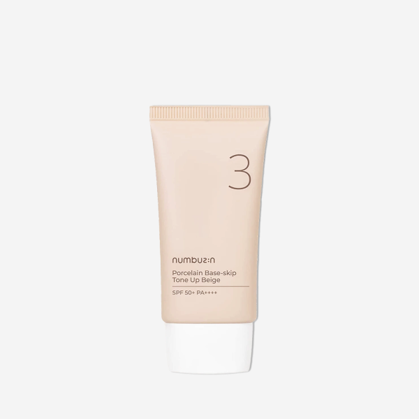 Numbuzin No.3 Porcelain Base-Skip Tone Up Beige SPF50+ PA++++ - 50ml