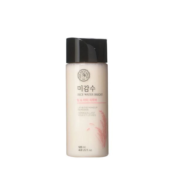 The face shop Rice Water Bright Lip & Eye Makeup Remover -120ml