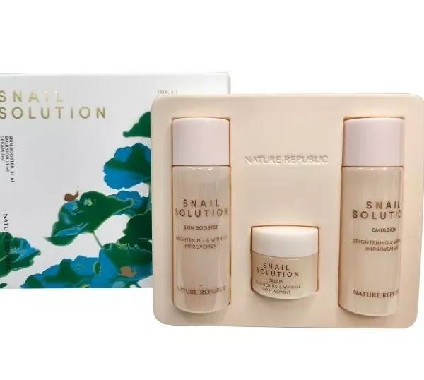 Nature Republic Snail Solution Trial Kit - 3pcs